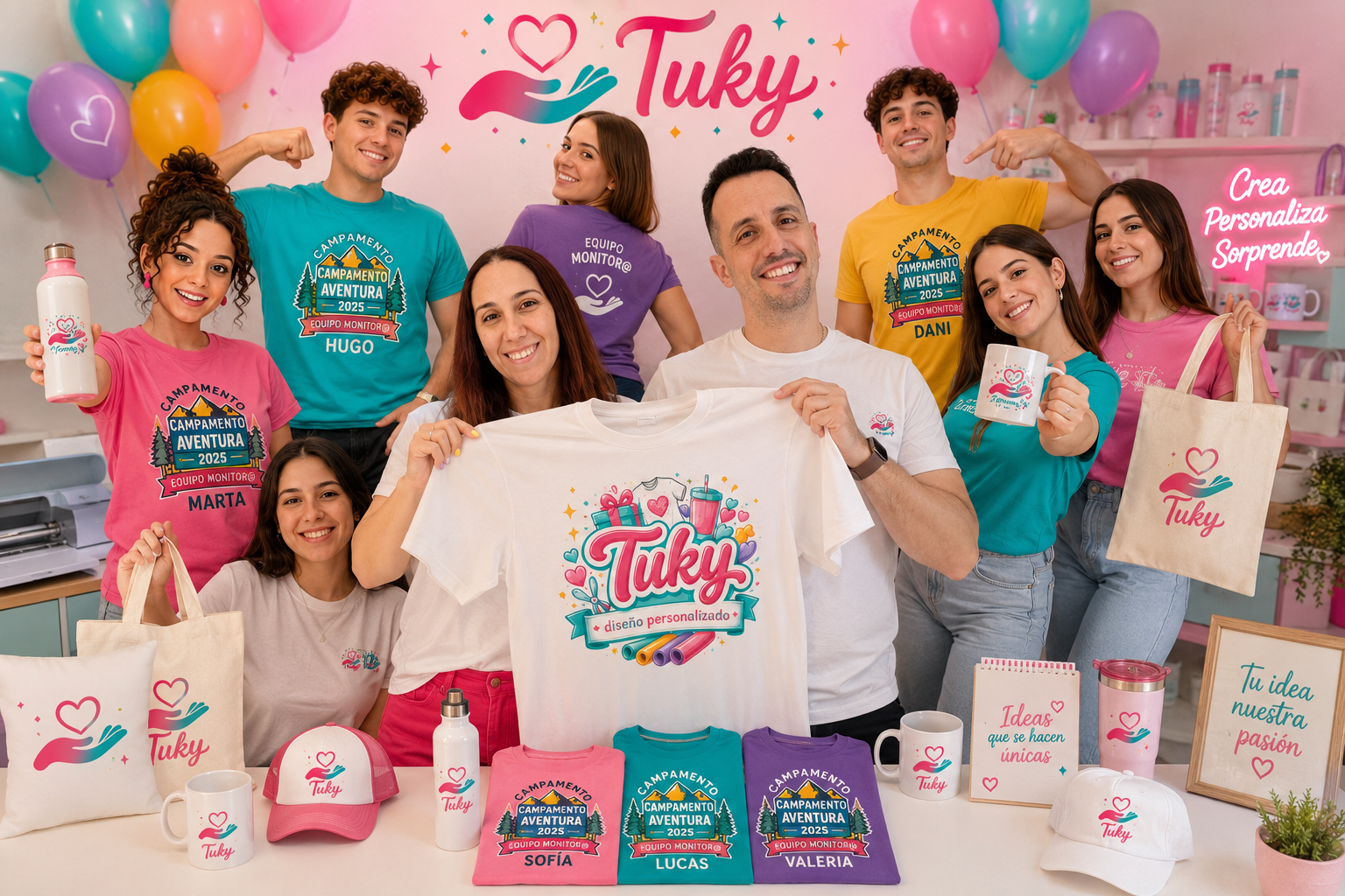 Productos personalizados para campamentos y empresas